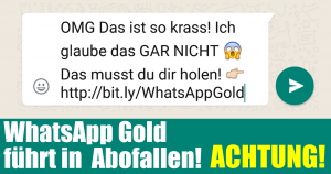 WhatsApp Gold führt in Abofallen