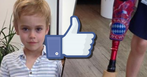 Tollte Aktion auf Facebook: Lenny (8) lebt mit einer Beinprothese und hat einen Wunsch.