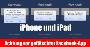 iPhone und iPad: Achtung vor gefälschter Facebook-App
