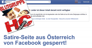 Satire-Seite aus Österreich von Facebook gesperrt!