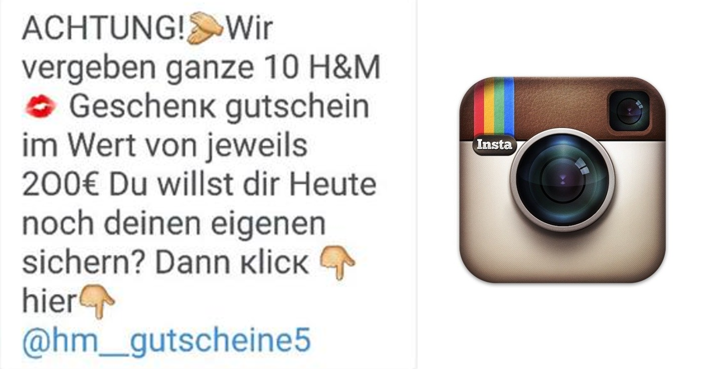 H&M Gutschein im Wert von 200 EUR bei Instagram