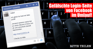 ZDDK warnt: Gefälschte Login-Seite von Facebook im Umlauf!