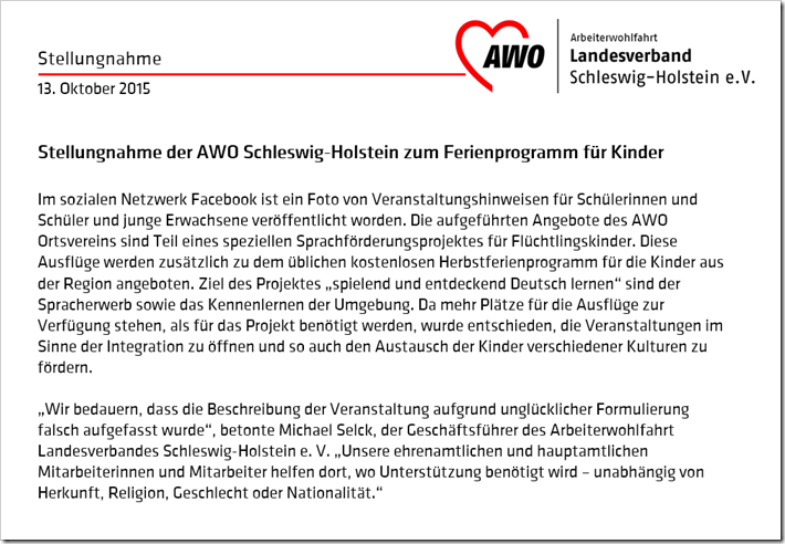 Screenshot mimikama.org / E-Mail / AWO Schleswig-Holstein