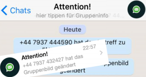 WhatsApp: Neue Gruppe mit dem Namen “Attention!”