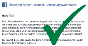 Facebook informiert seine Nutzer: Änderung der Facebook-Anmeldungswarnungen