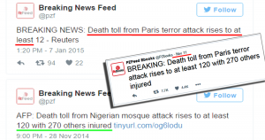Aufgedeckt: Wie das Internet dahingehend hereingelegt wurde, dass es den Anschein hatte, dass Twitter die Anschläge in Paris vorhergesagt hat.