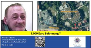 Nach dem Tod eines Obdachlosen auf einem Schulhof. 3000 EUR Belohnung