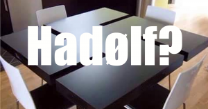 Ein “Hadølf” Tisch im neuen Ikea-Katalog 2016?