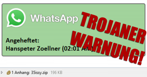 Trojanerwarnung: “Du hast ein Hörfile” WhatsApp