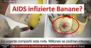 Aids infizierte Bananen im Umlauf?