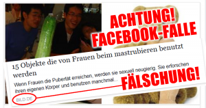 Achtung vor gefälschten “BILD.DE” Facebook-Statusbeitrag. (15 Objekte die von Frauen…)