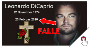 Leonardo DiCaprio am 25.2.2016 verstorben?