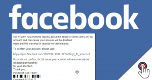 Warnung : Betrüger geben sich  “Facebook-Team” aus!