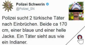 Twitter-Praktikant bei der Polizei Schwerin tätig?