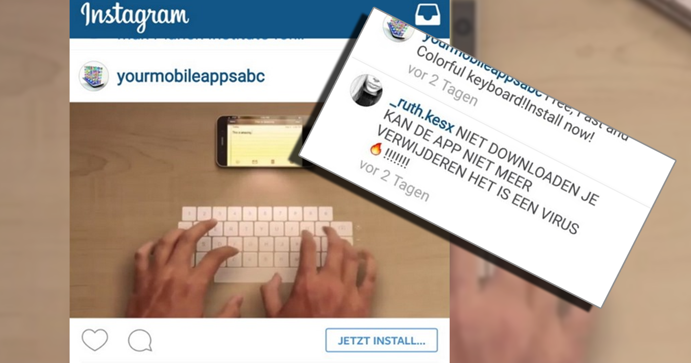 Waarschuwing voor instagram gebruikers: Gesponsord bericht verspreidt een virus!