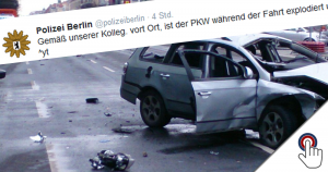 Auto explodiert in Berlin! “Anschlag oder was?”