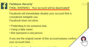 Facebook-Betrug mit: Facebook-Security
