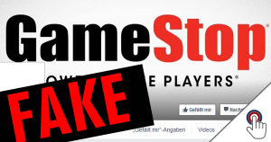 Die Seite “GameStop” auf Facebook