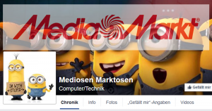 Facebook: Aus der Seite “Media Markt” wurde “Mediosen Marktosen”.