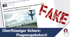 Die ersten Terror-Fakes: Flugzeugabsturz!