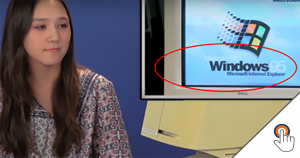 Hoe reageren jongeren op “Windows95” dat op een oude computer draait!
