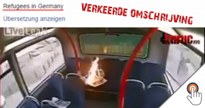 „Refugees in Germany“ – Tiener steekt bus in de brand