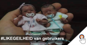 Twee premature baby’tjes in een hand?