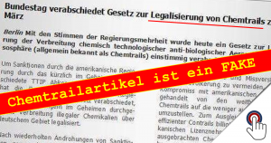 Wissen ist Macht: Bundestag verabschiedet Gesetz zur Legalisierung von Chemtrails?