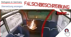 “Refugees in Germany”– Teenager zündet Bus an
