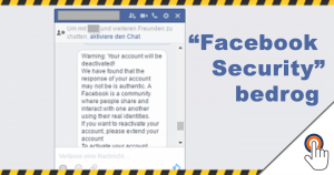 Facebook Security bedriegt gebruikers!