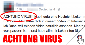 Virus-Warnung! Schädlicher Link wird auf Facebook versendet