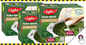 Produktrückruf: iglo ruft vorsorglich Rahm-Spinat der „Variante laktosefrei“ zurück