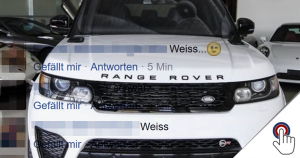 Facebook: Range Rover Gewinnspiel (So arbeiten Betrüger)