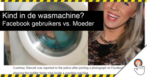 Moeder stopt zoon in de wasmachine – een foto op Facebook