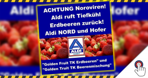 Aldi und Hofer riefen Tiefkühl-Erdbeeren zurück