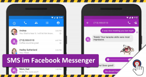 Neue Funktion: SMS lesen und schreiben im Facebook Messenger