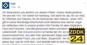 Klare Ansage des HSV gegen die NPD! [ZDDK24]