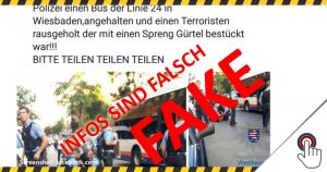 Terrorist in Wiesbaden? Polizei sagt FAKE!