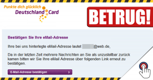 Phishing um die “Deutschland Card”: man lernt nie aus!