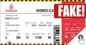 Fly Emirates Fake-Gewinnspiel