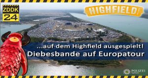 Leipzig: International agierende Diebesbande auf dem Highfield ausgespielt!