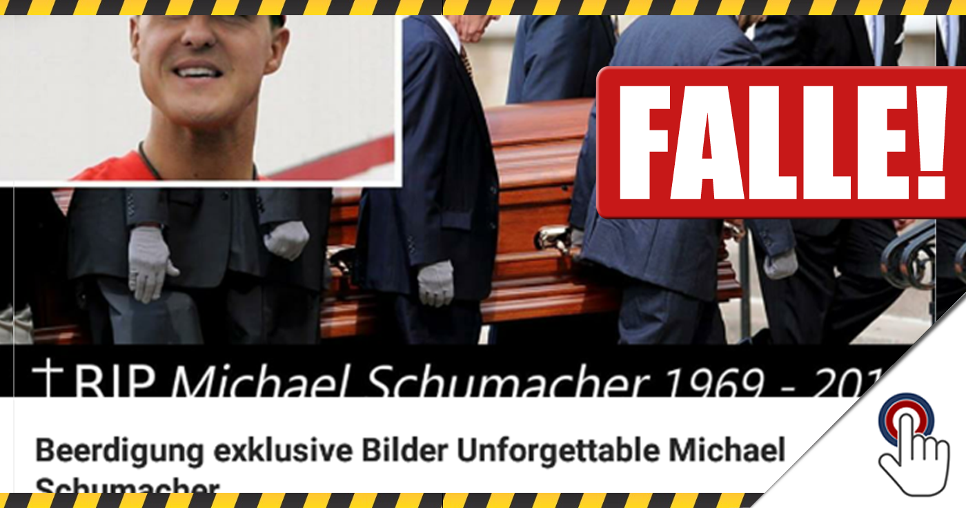 RIP Michael Schumacher? Vorsicht, böse Falle!