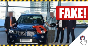 FAKE: BMW X5 Verlosung