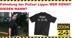 Die Polizei Blomberg (Lippe) fragt: Wer kennt diesen Mann?