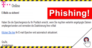 Warnung: Phishing E-Mail von Telekom Online
