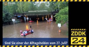 Polizei Berlin sucht Helden der Gleimtunnel-Überflutung