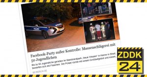 Facebook-Party artet in Massenschlägerei aus