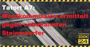 Giengen/A7: Steinwurf auf Autobahn hat schlimmste Folgen