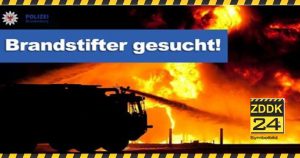Kellerbrände in Henningsdorf: die Polizei Brandenburg sucht Zeugen!
