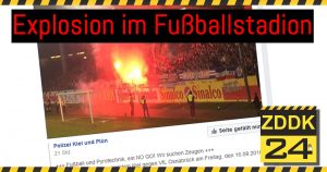 Fußball und Pyrotechnik–ein NO GO!